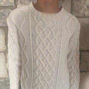 KIDS: White Crewcuts Size 12 Sweater